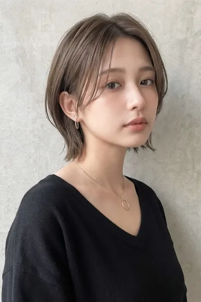 ショートヘアの女性