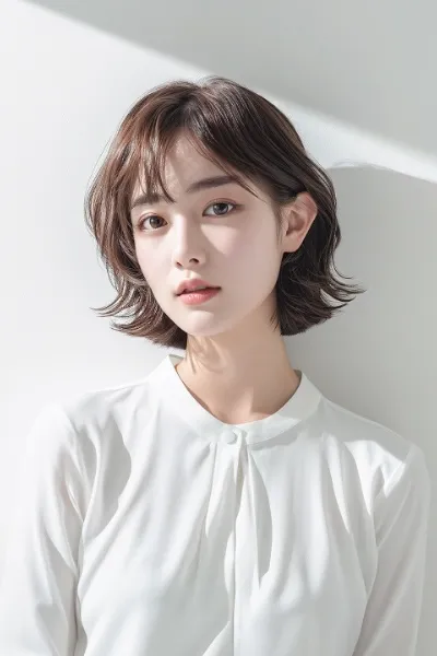 ボブヘア女性